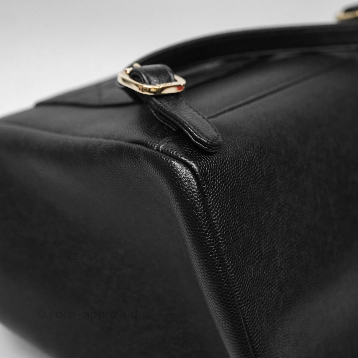 Chanel Quilted Business Affinity Backpack Black Caviar Gold Hardware
