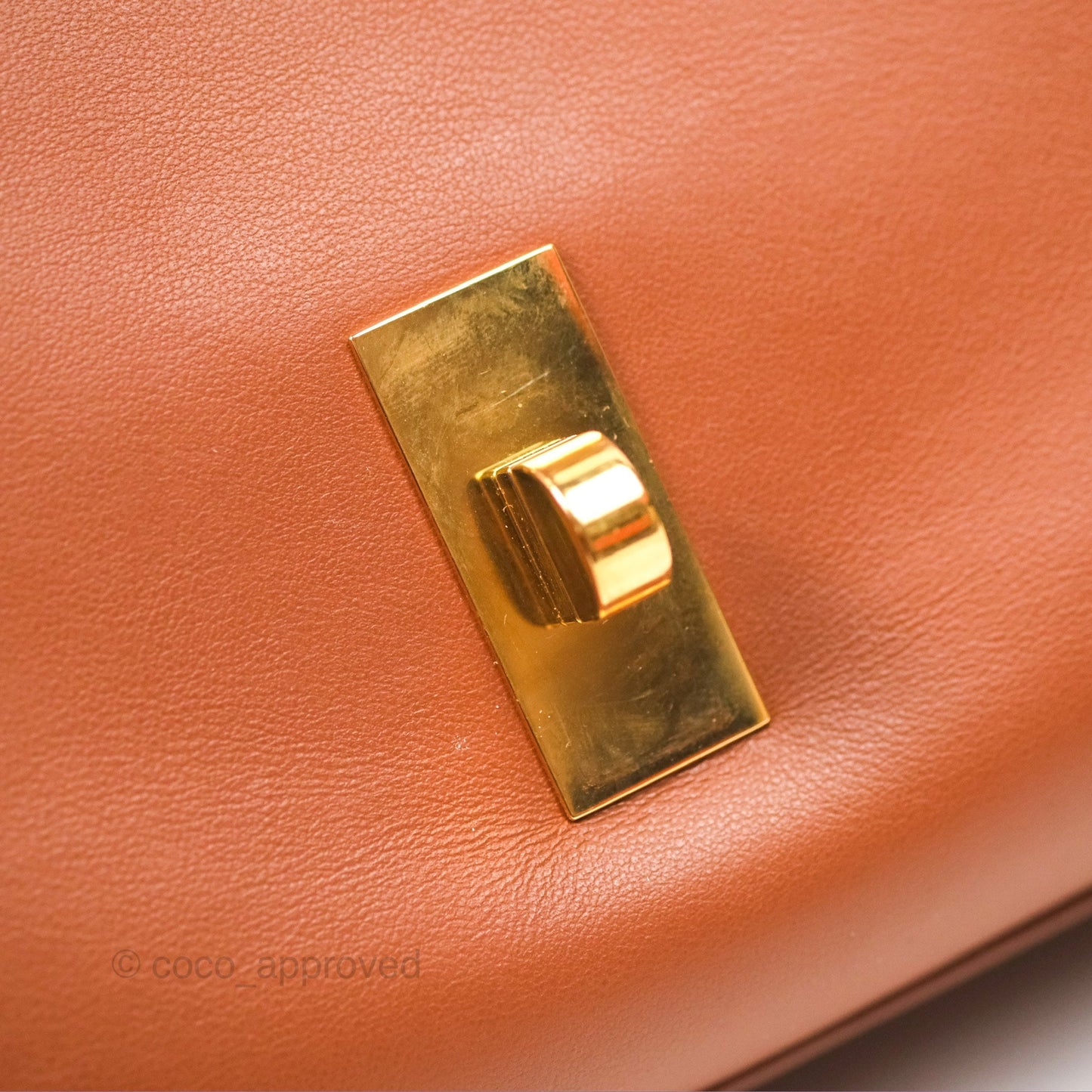 Celine Teen Soft 16 Shoulder Bag Tan Smooth Calfskin