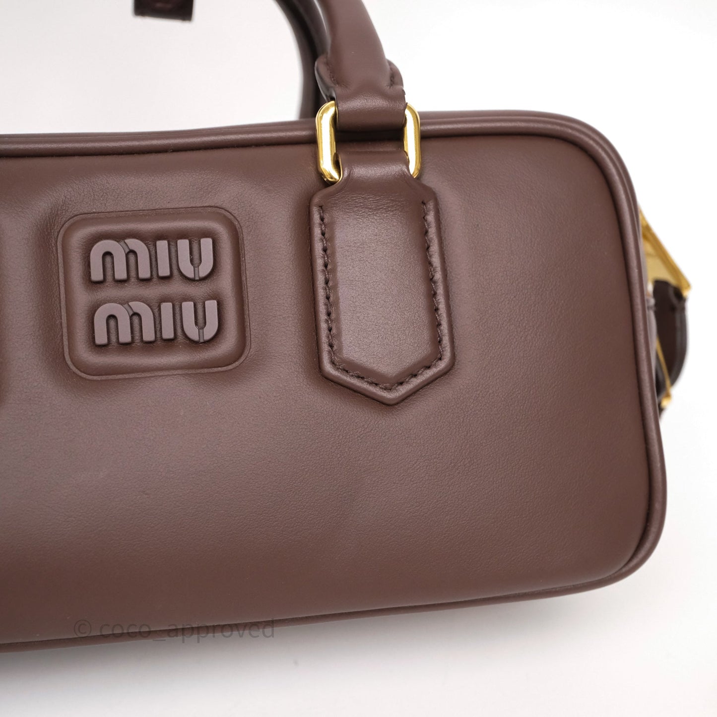 Miu Miu Arcadie Leather Bag Briarwood