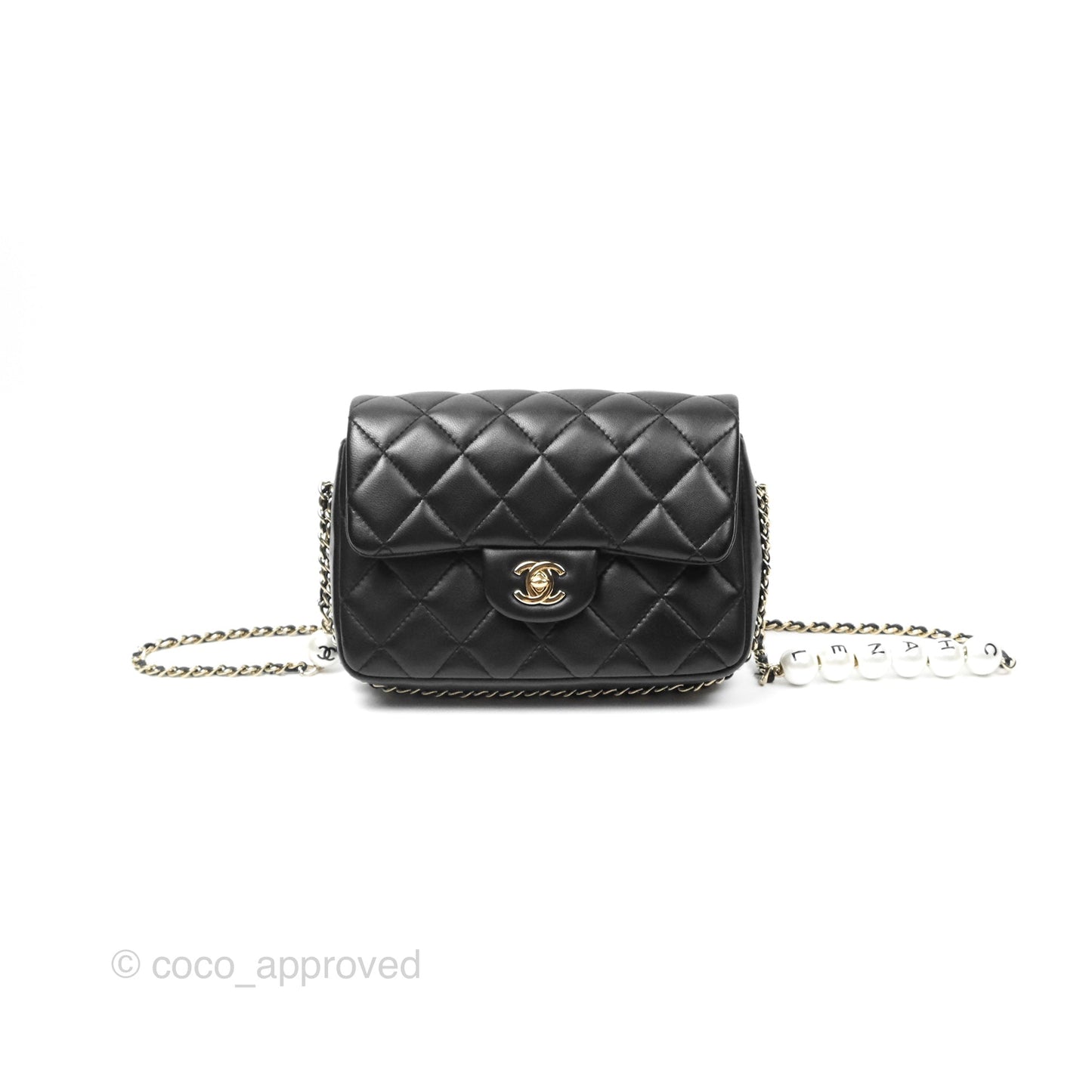 Chanel Small My Precious Flap Black Lambskin Gold Hardware