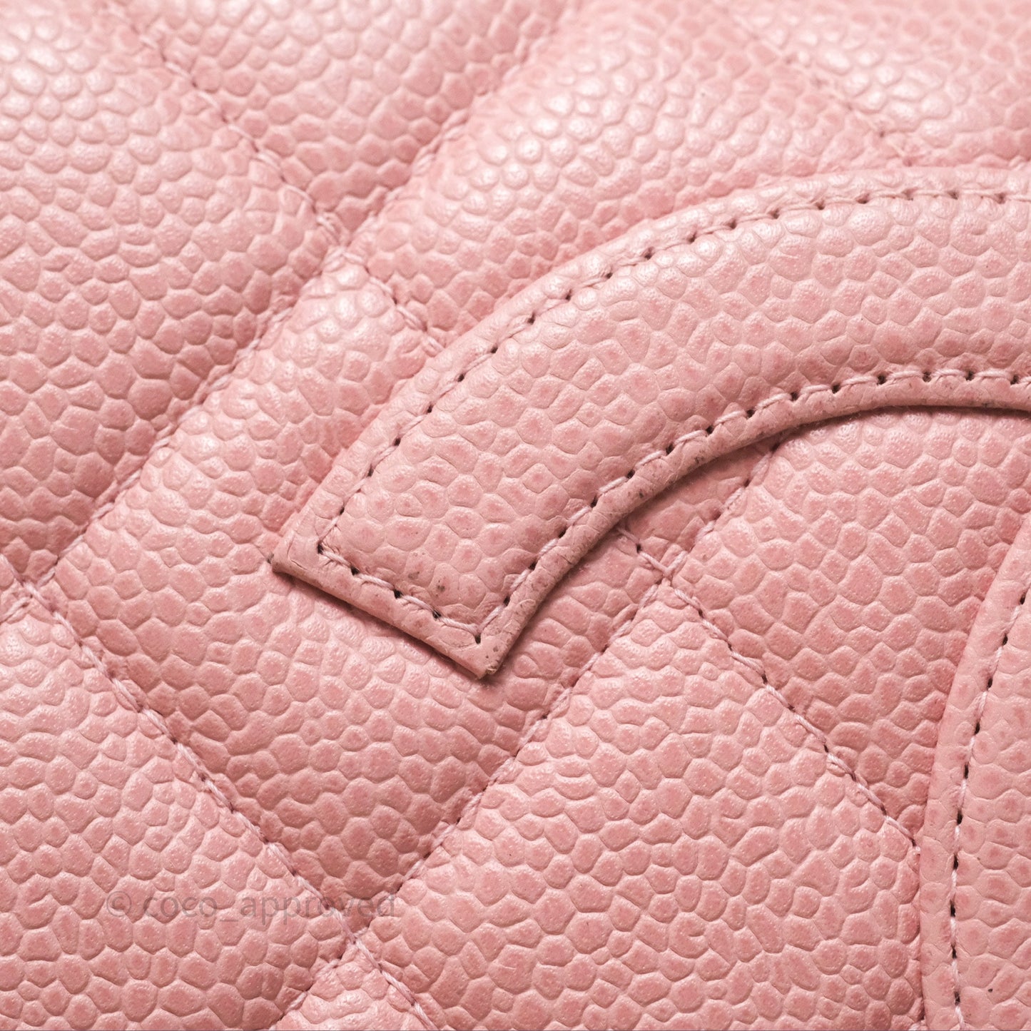 Chanel Vintage Mini CC Boston Bag Sakura Pink Caviar Gold Hardware