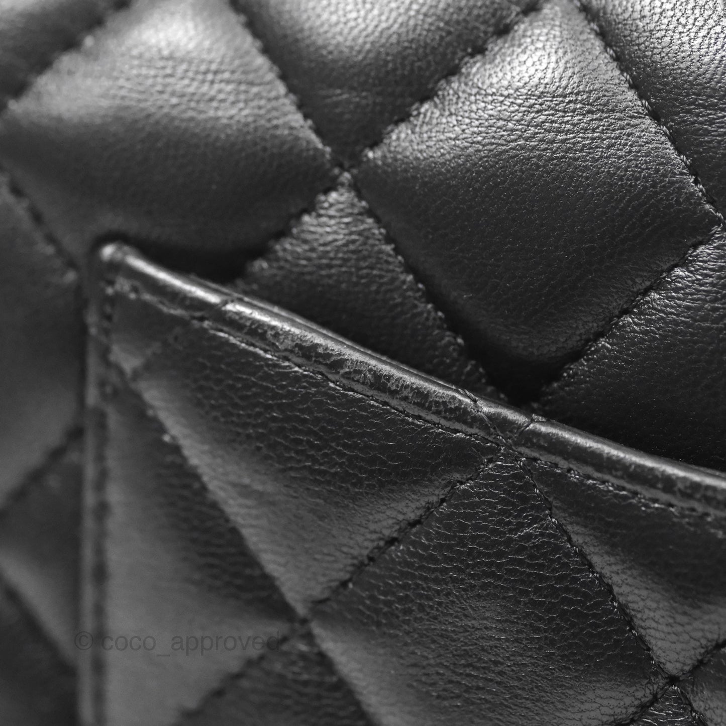 Chanel Quilted Mini Rectangular Flap Black Lambskin Gold Hardware