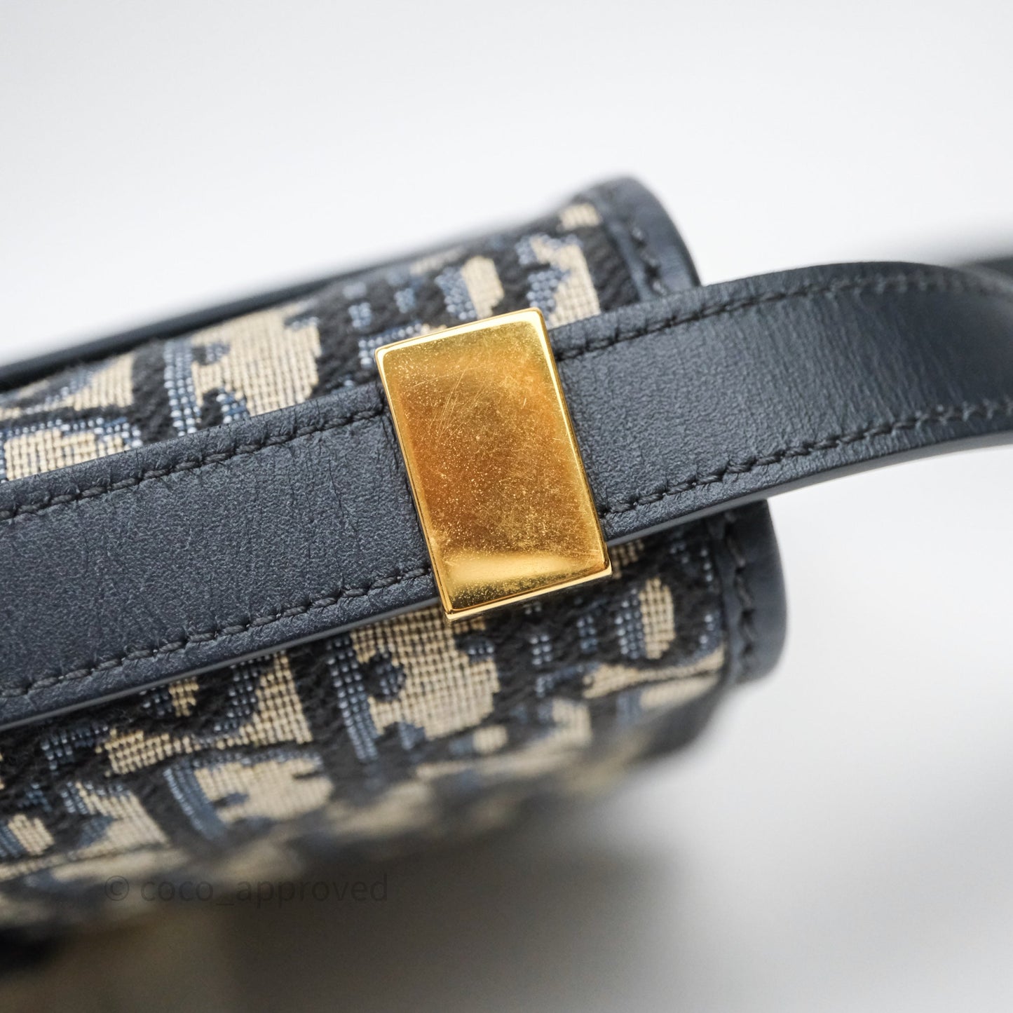 Christian Dior 30 Montaigne Bag Blue Dior Oblique Jacquard