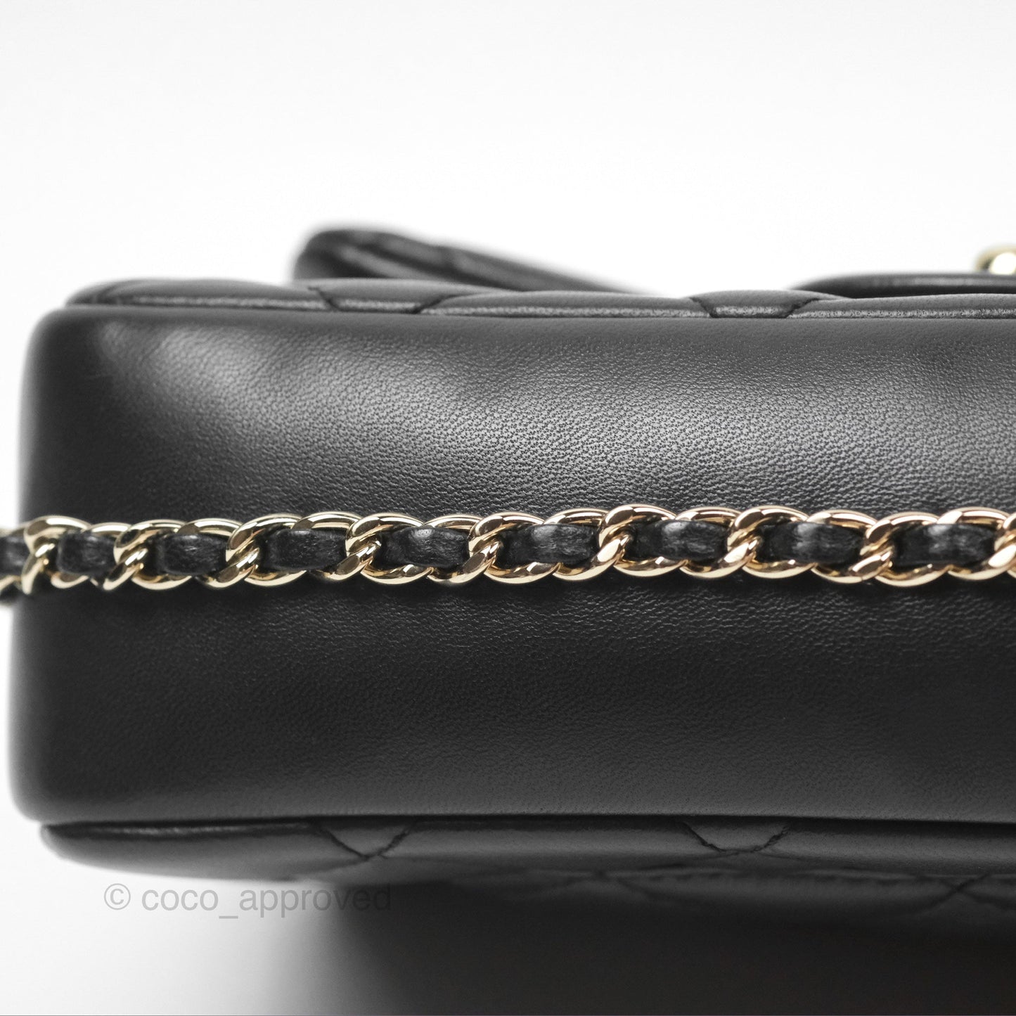 Chanel Small My Precious Flap Black Lambskin Gold Hardware