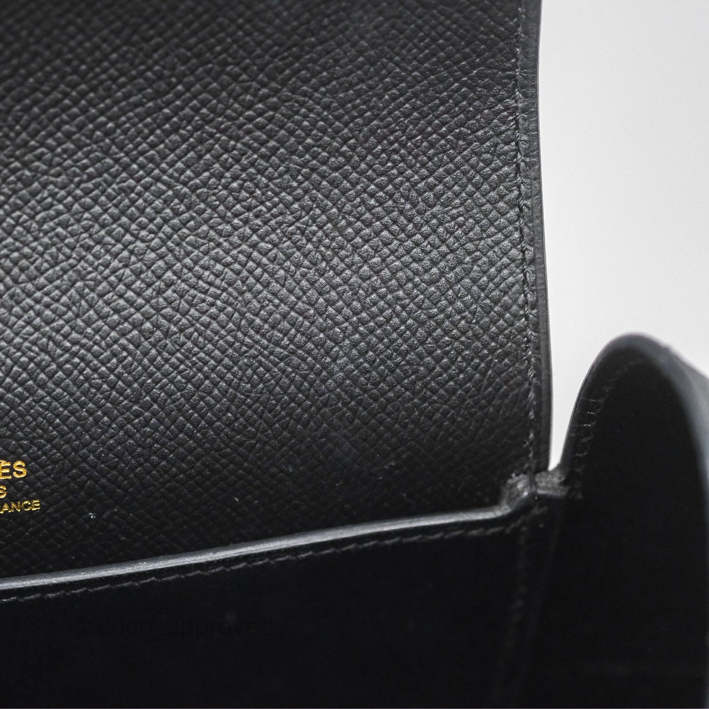 Hermes Octogone 23 Black Epsom