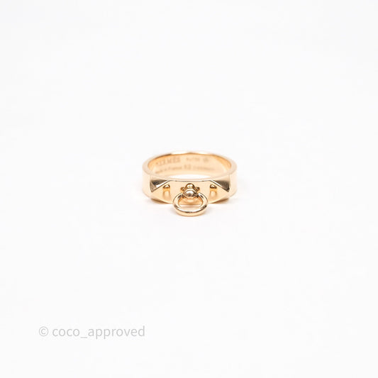 Hermes Collier de Chien Ring PM Rose Gold Size 52