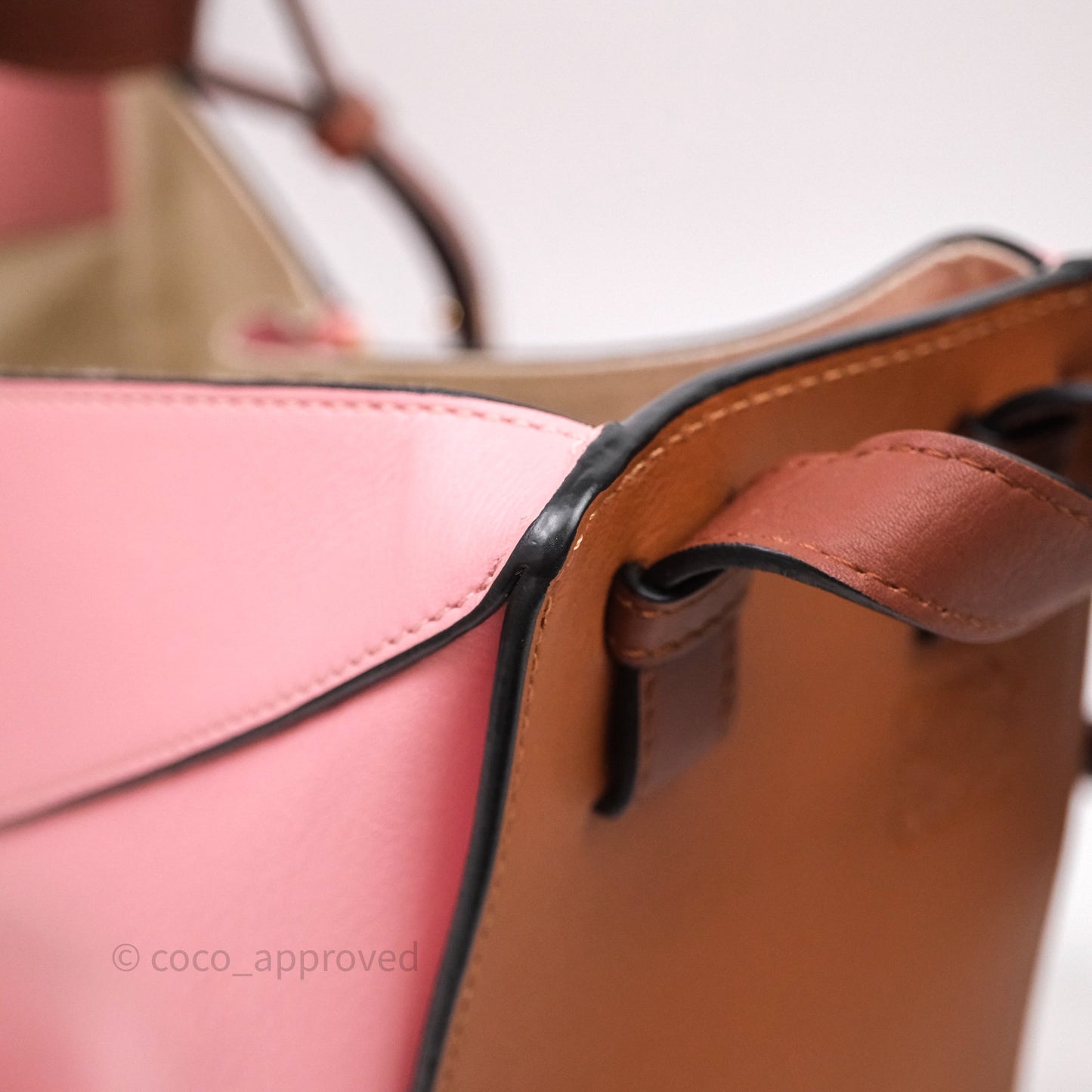 Loewe Small Hammock Shoulder Bag Pink Tan