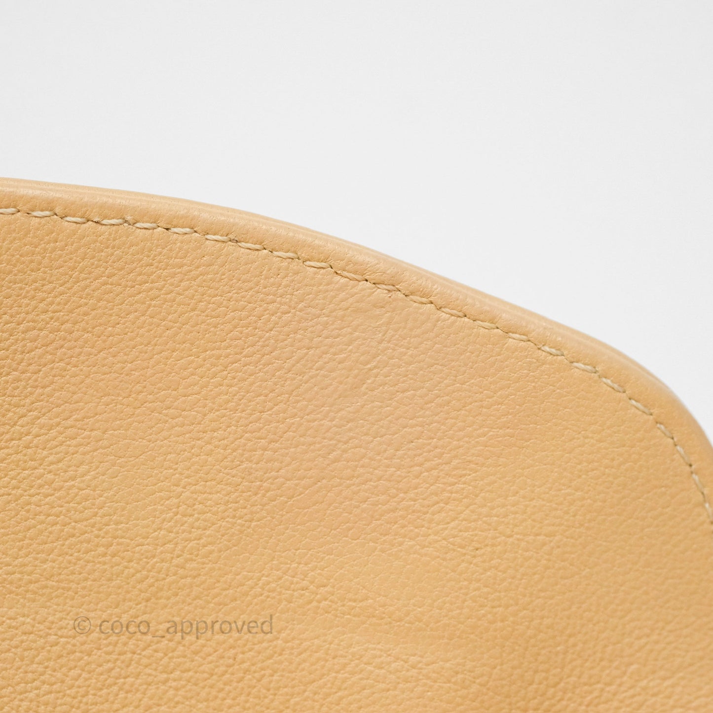 Chanel Coco Vintage Camera Case Beige Calfskin Gold Hardware