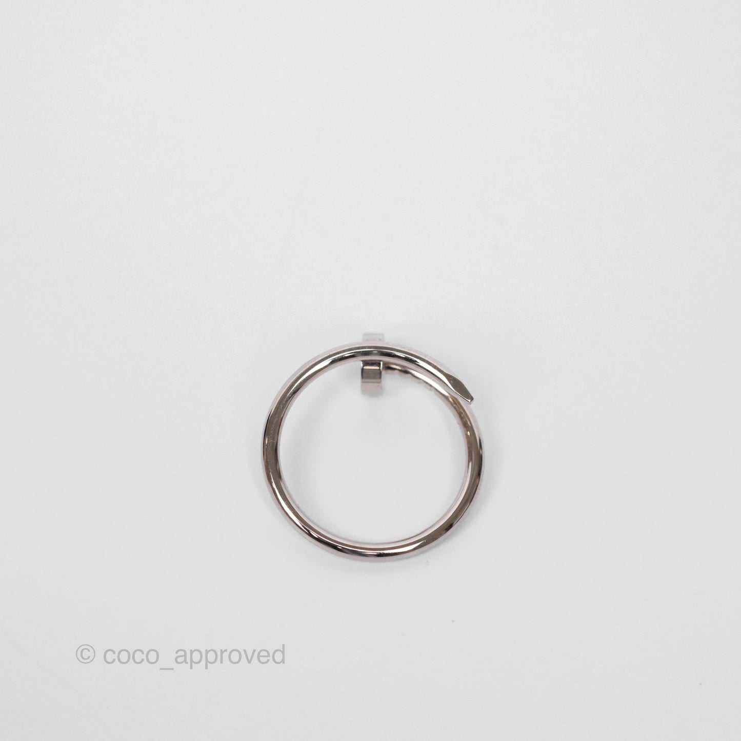 Cartier Juste un Clou Ring Small Model White Gold Size 52