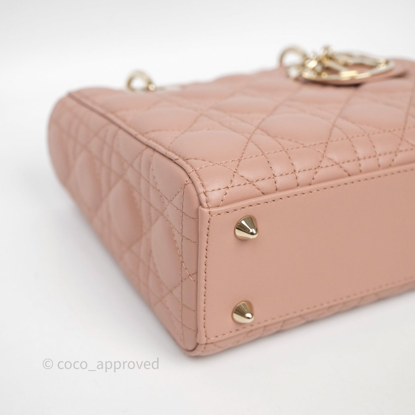 Christian Dior Small Lady Dior My ABCDior Bag Blush Cannage Lambskin