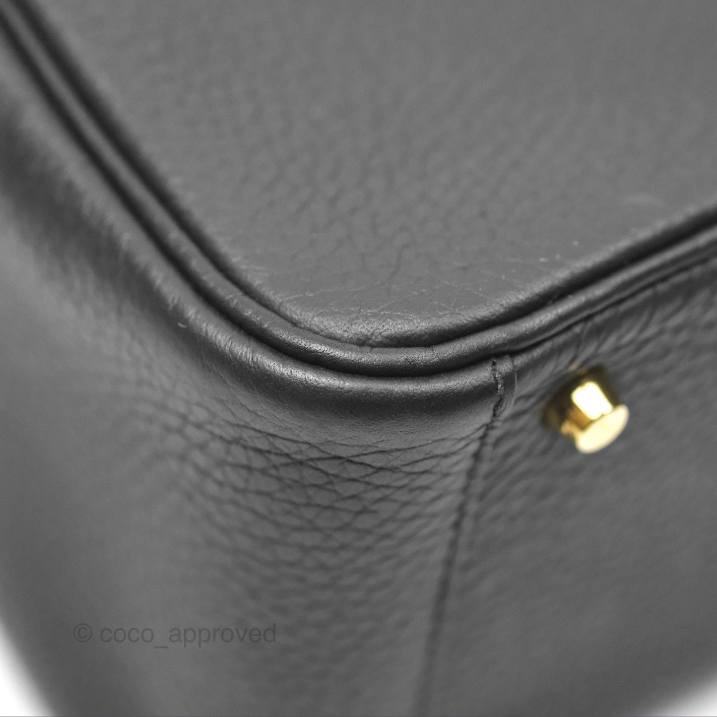 Hermès Mini Lindy 20 Noir 89 Clemence Gold Hardware