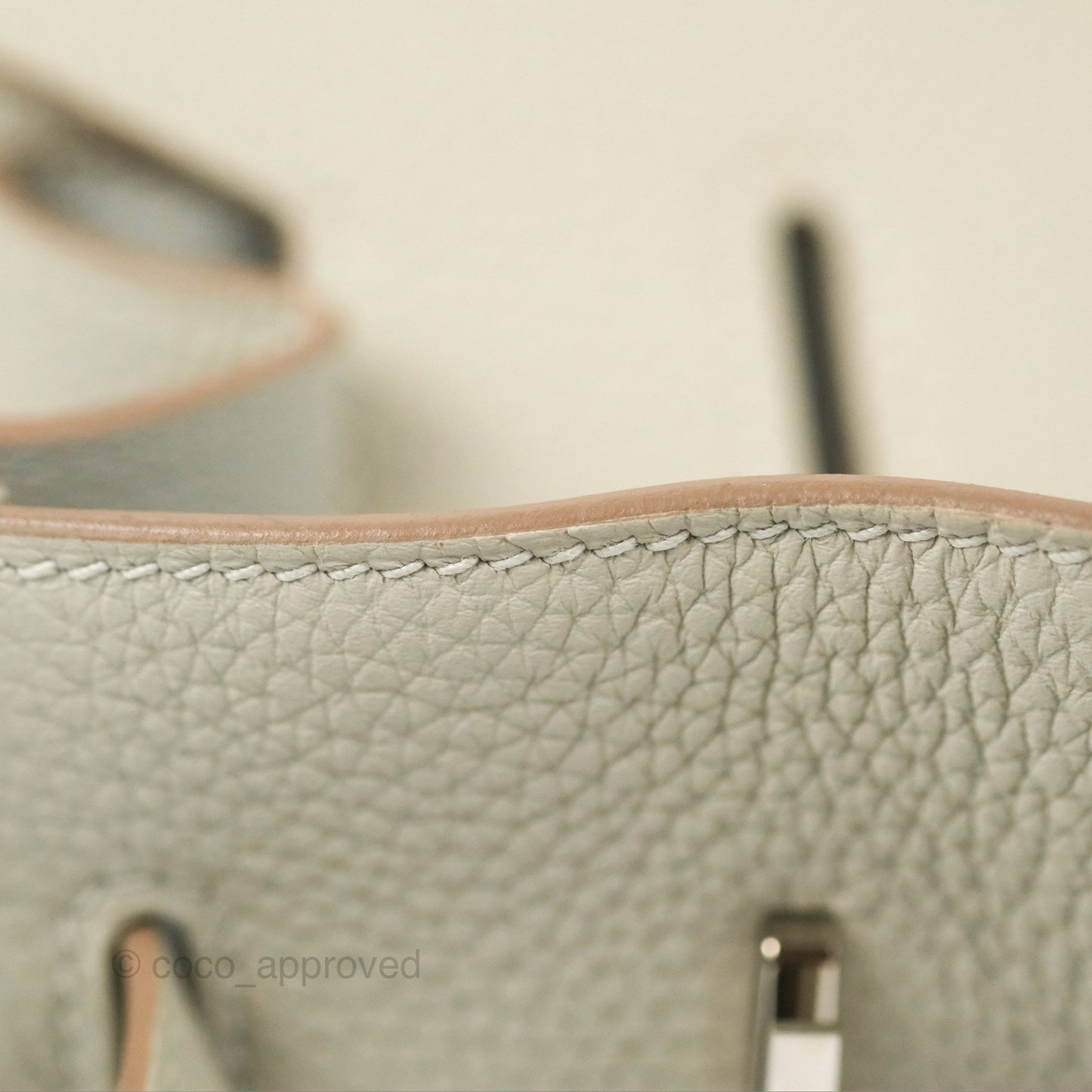 Hermes Birkin 30 Retourne Gris Perle 80 Togo Palladium Hardware