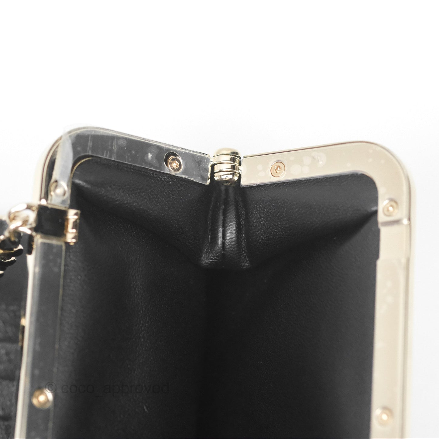 Chanel Clutch on Chain Black Calfskin Gold Hardware