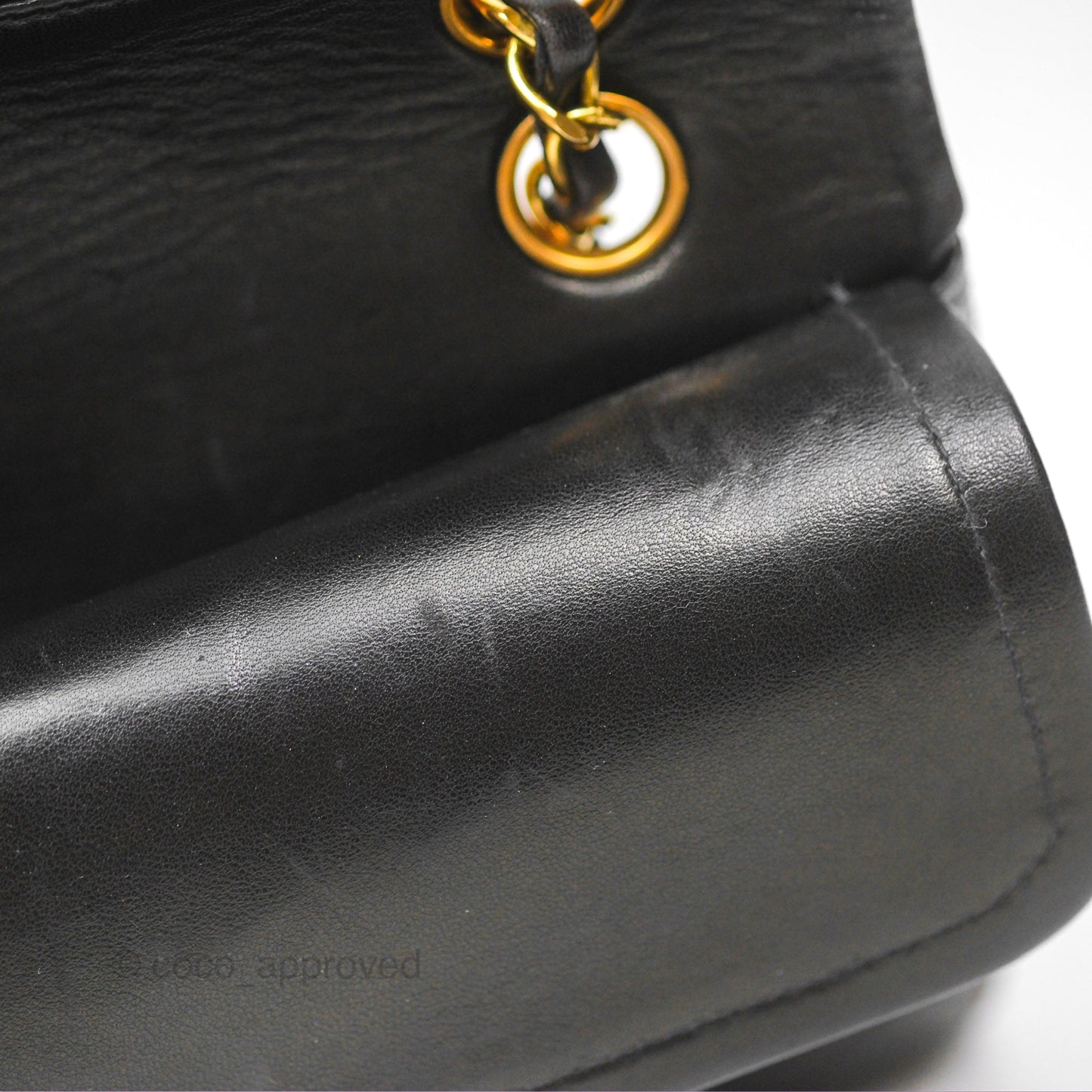 Chanel Classic Vintage Small Flap Black Lambskin 24K Gold Hardware