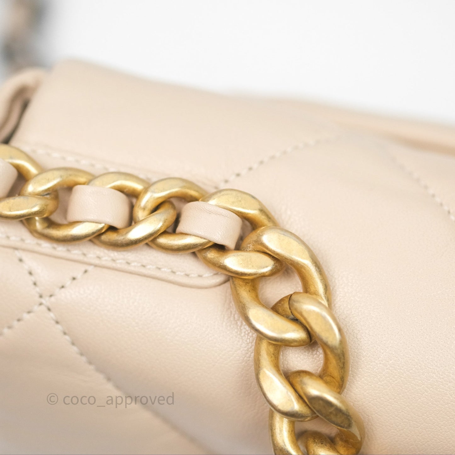 Chanel 19 Small Beige Mixed Hardware