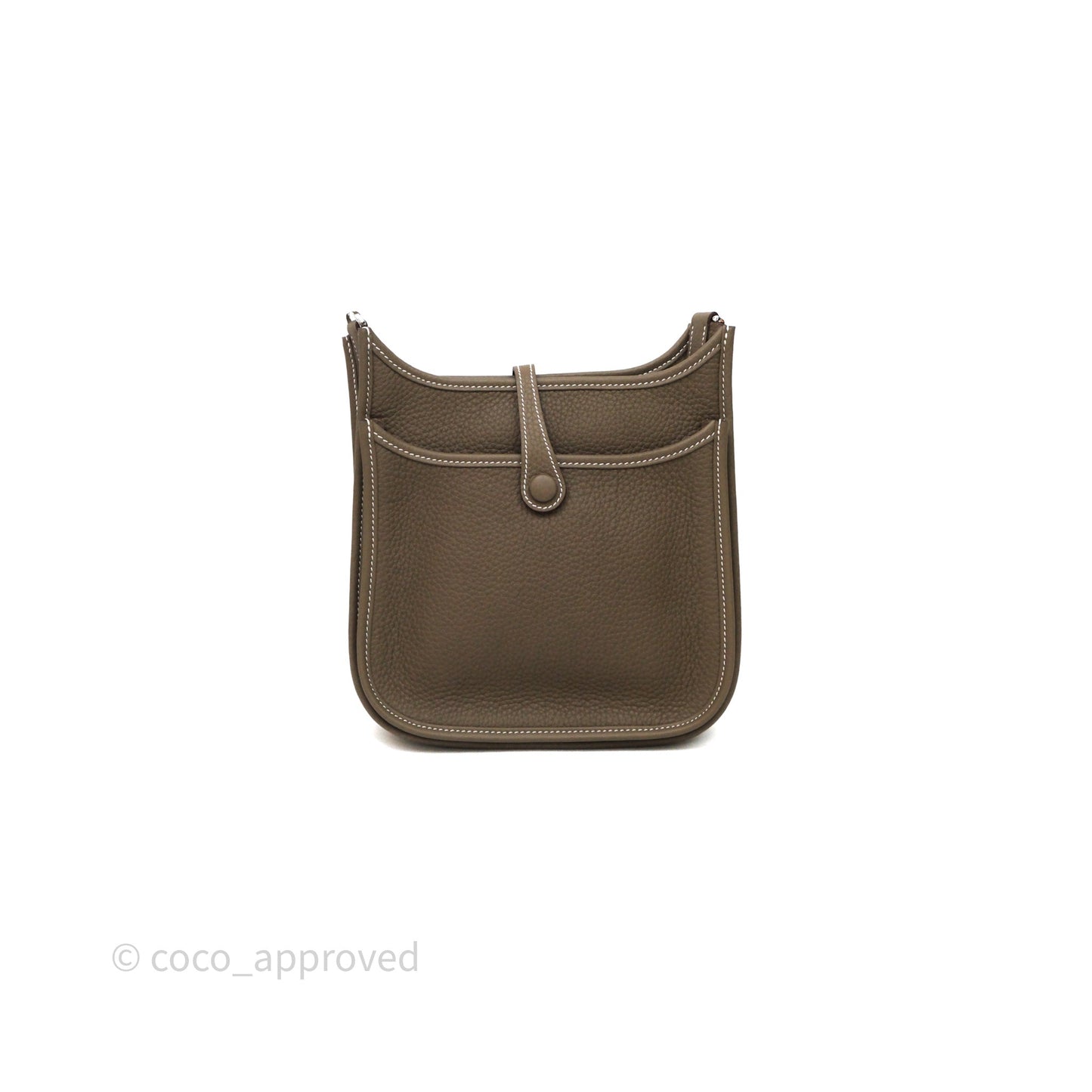 Hermès Evelyne 23 Etoupe 18 Clemence Palladium Hardware