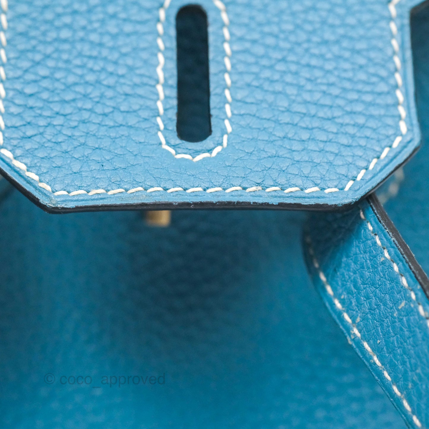Hermès Birkin 30 Blue Jean Togo Palladium Hardware