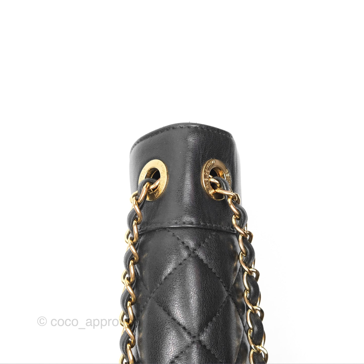 Chanel Mademoiselle Flap Bag Black Calfskin Gold Hardware