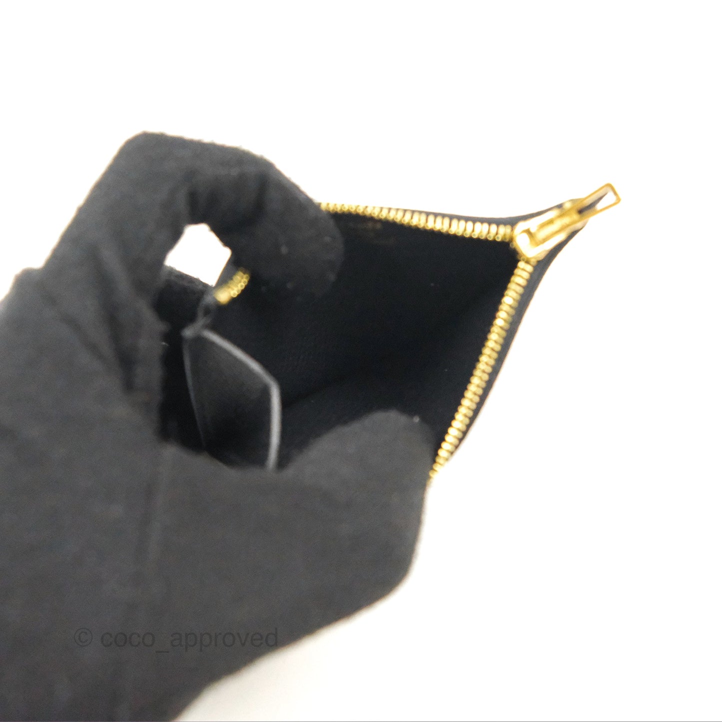 Hermès Constance Slim Wallet Black Epsom Rose Gold Hardware
