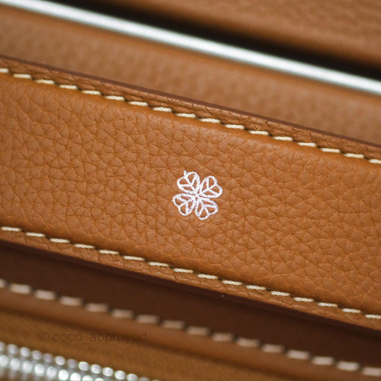 Hermès R.M.S Cabin 55 Suitcase in Ecru-Beige/ Fauve/ Orange Canvas Gold Clemence Palladium Hardware