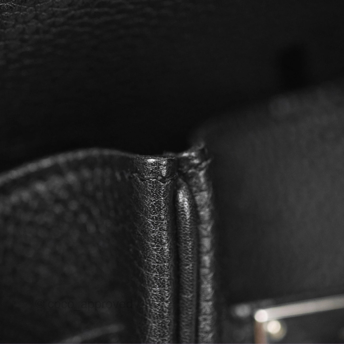 Hermès Birkin 30 Retourne Black Noir 89 Togo Palladium Hardware