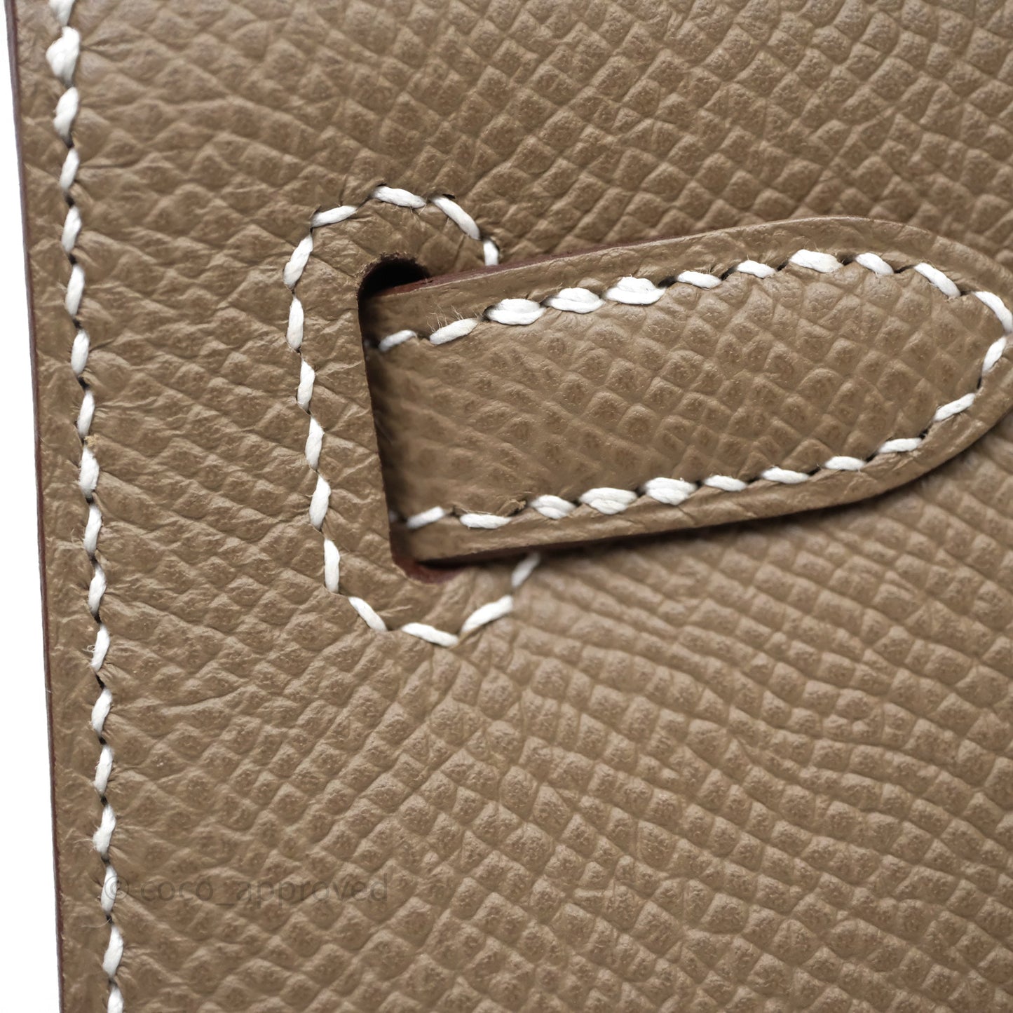 Hermes Kelly 25 Etoupe 18 Palladium Hardware