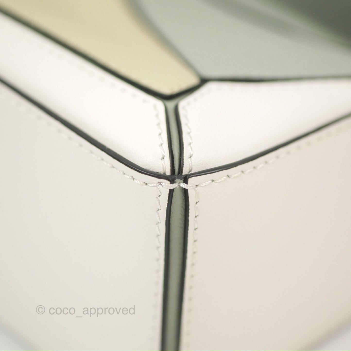 Loewe Mini Puzzle Bag Ash Green Calfskin