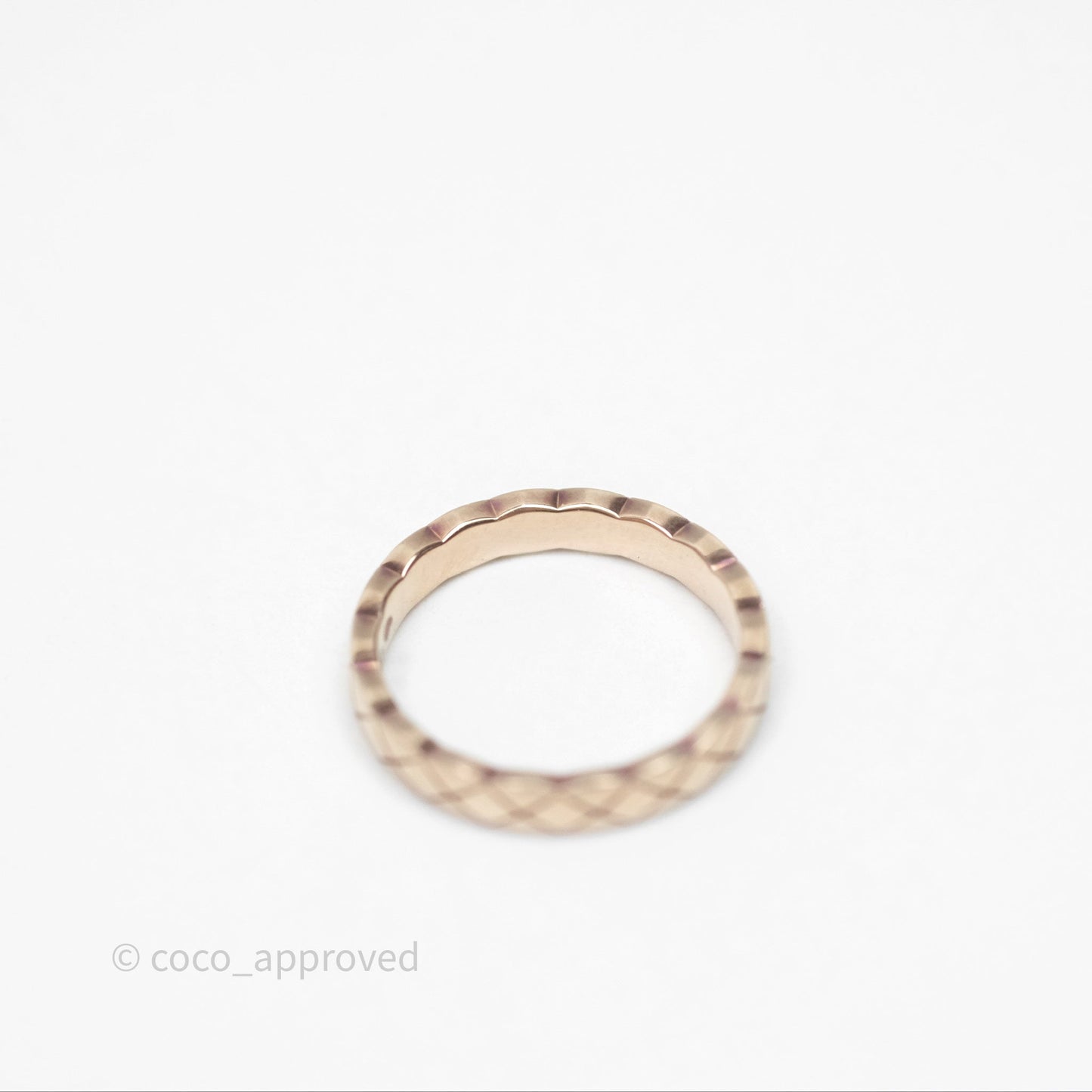 Chanel Coco Crush Ring 18K Beige Gold Size 51