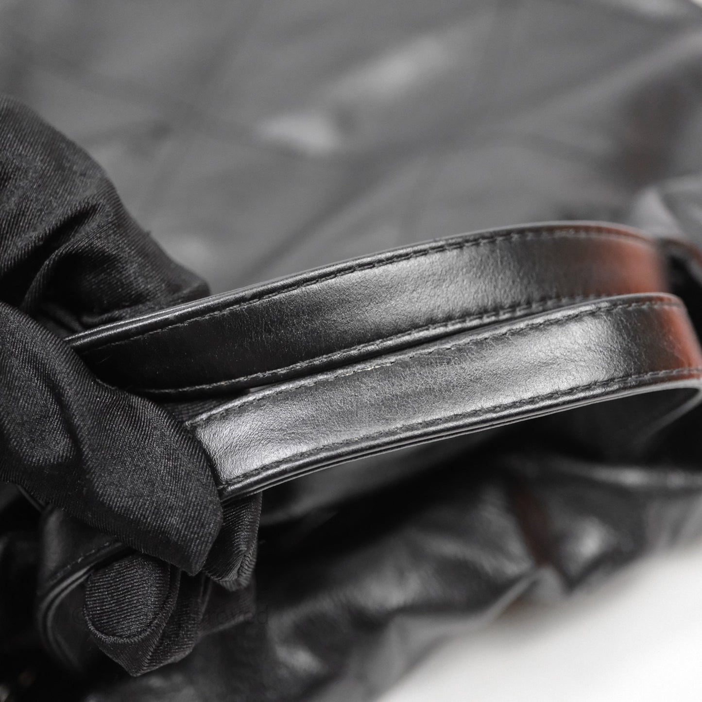 Chanel 22 Medium Calfskin Quilted Backpack Black