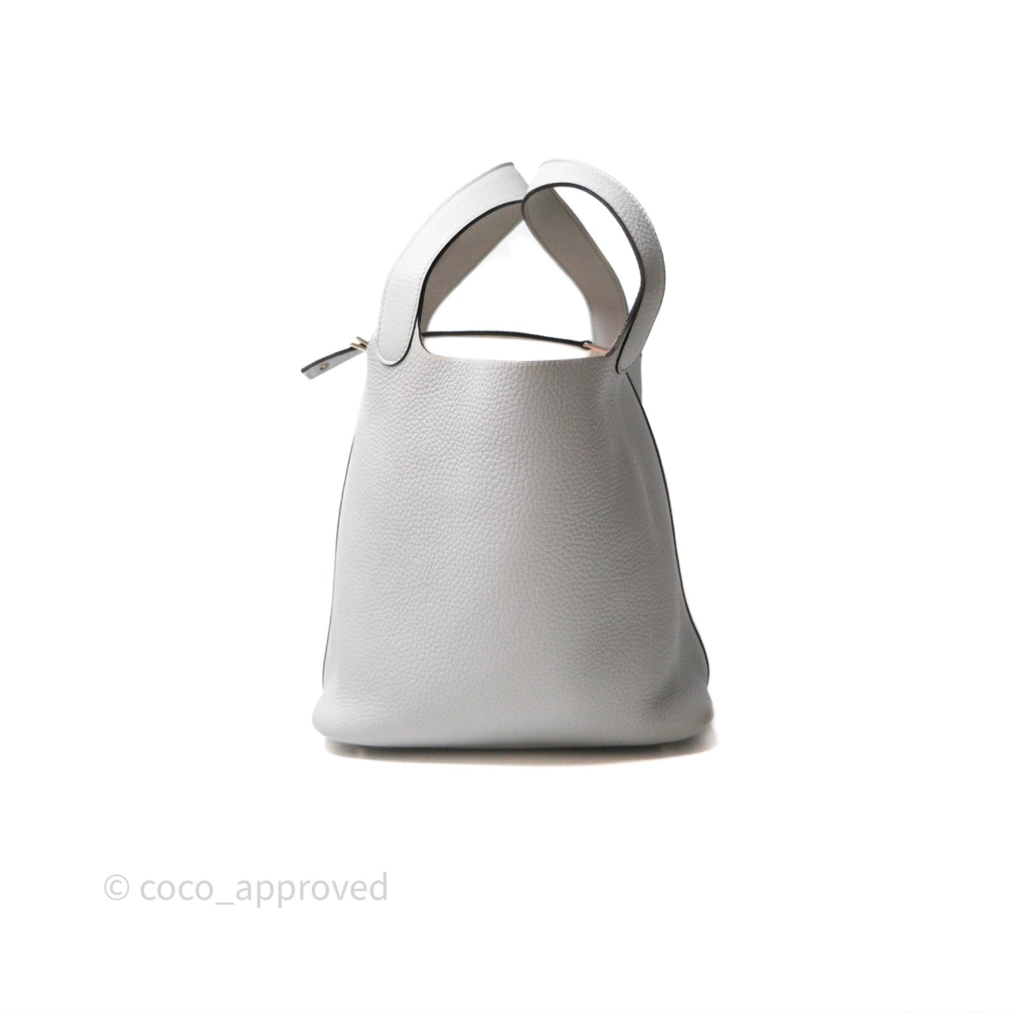 Hermès Picotin Lock 22 Bleu Pale 08 Clemence Palladium Hardware