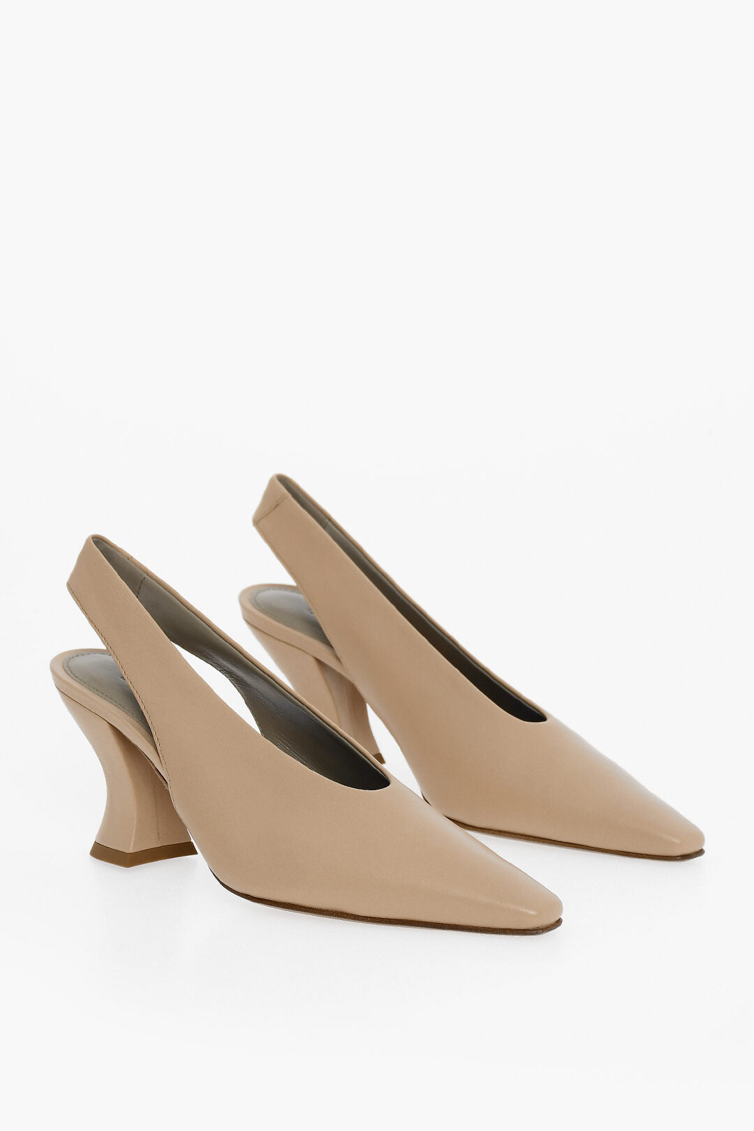 Luxury Bottega Veneta Lambskin Almond Pumps 8Cm