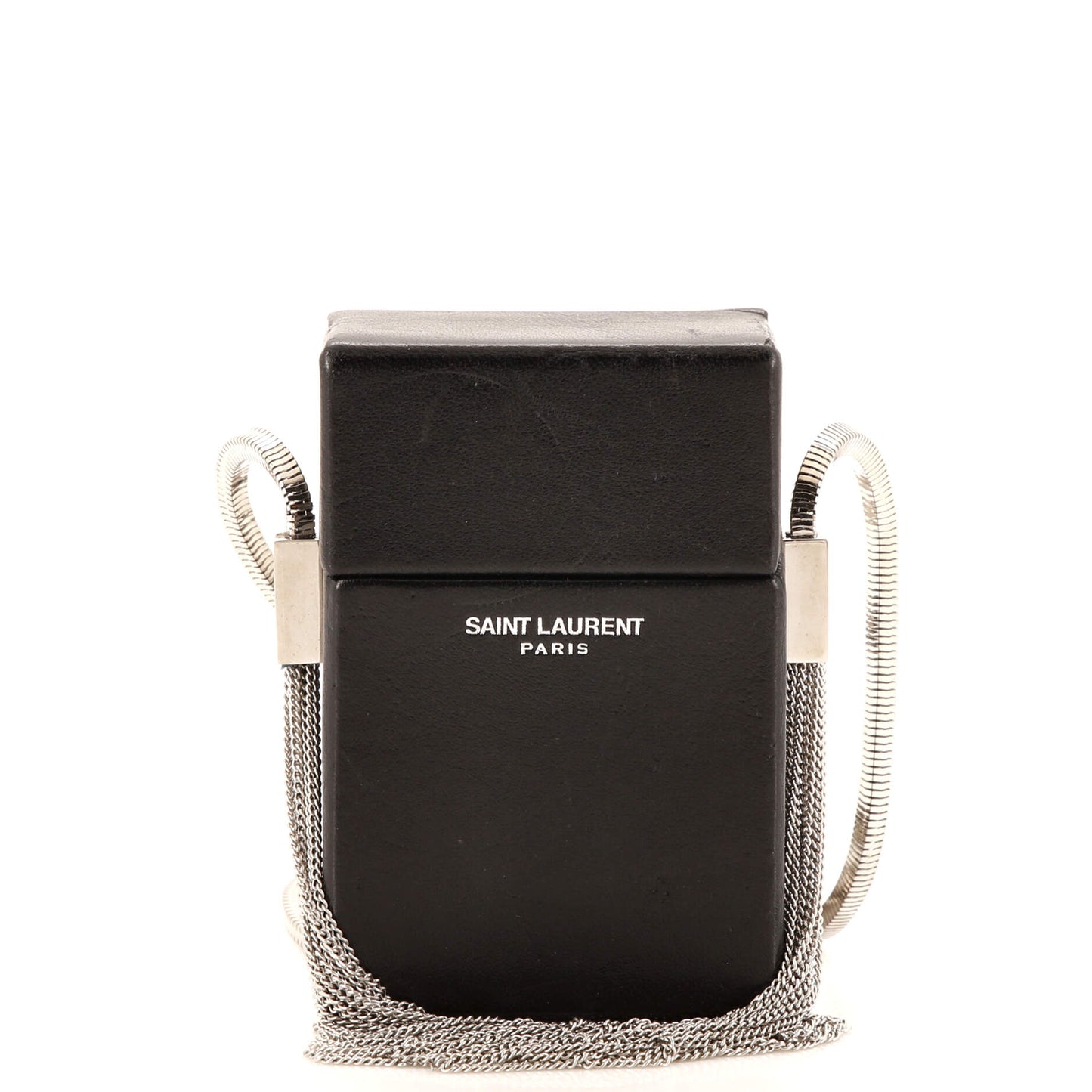 Luxury Saint Laurent Smoking Box Minaudiere Leather