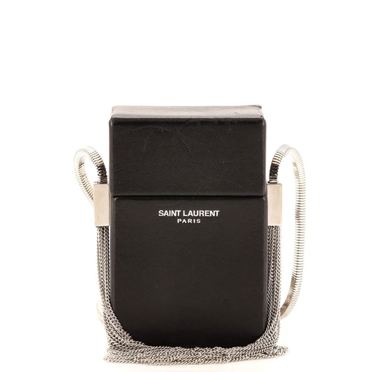 Luxury Saint Laurent Smoking Box Minaudiere Leather