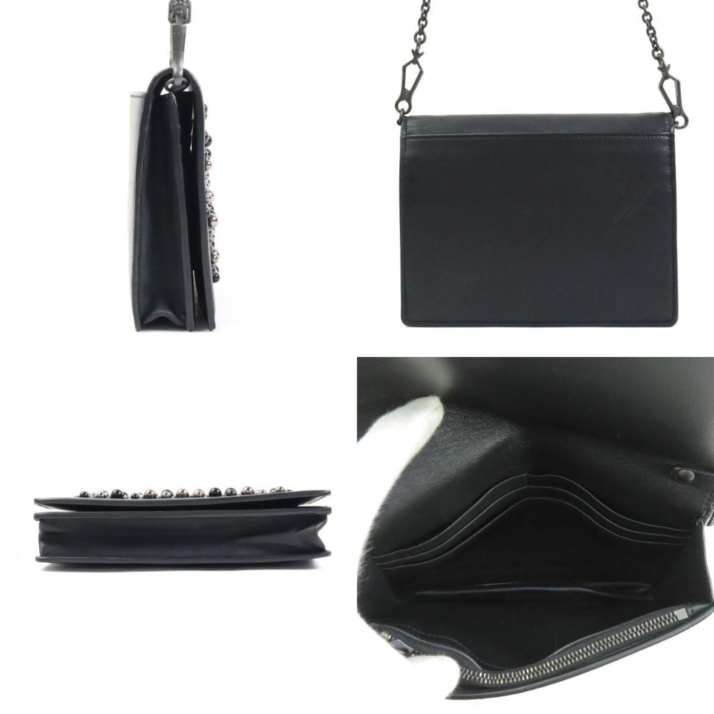 Luxury Bottega Veneta  Leather Chain/Shoulder Wallet ()