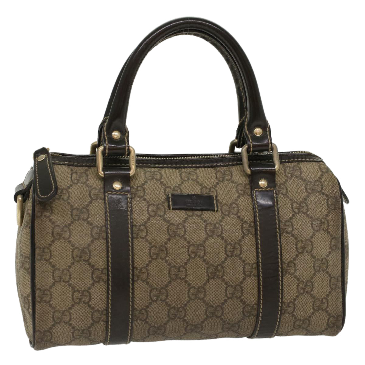 Luxury Gucci GG Supreme Hand Bag PVC Leather Beige 193604  54006