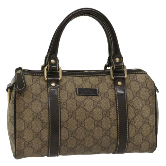 Luxury Gucci GG Supreme Hand Bag PVC Leather Beige 193604  54006