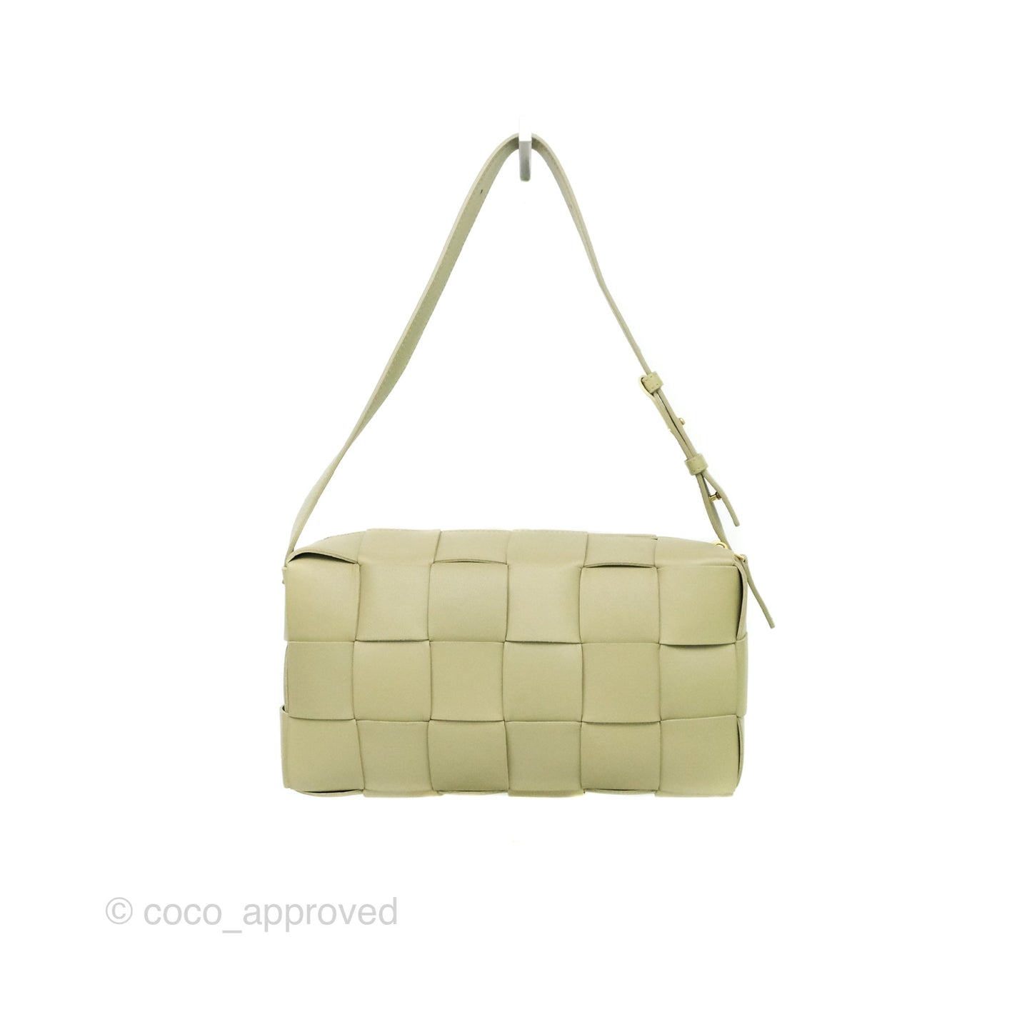 Bottega Veneta Brick Cassette Bag Olive Green Intrecciato Lambskin