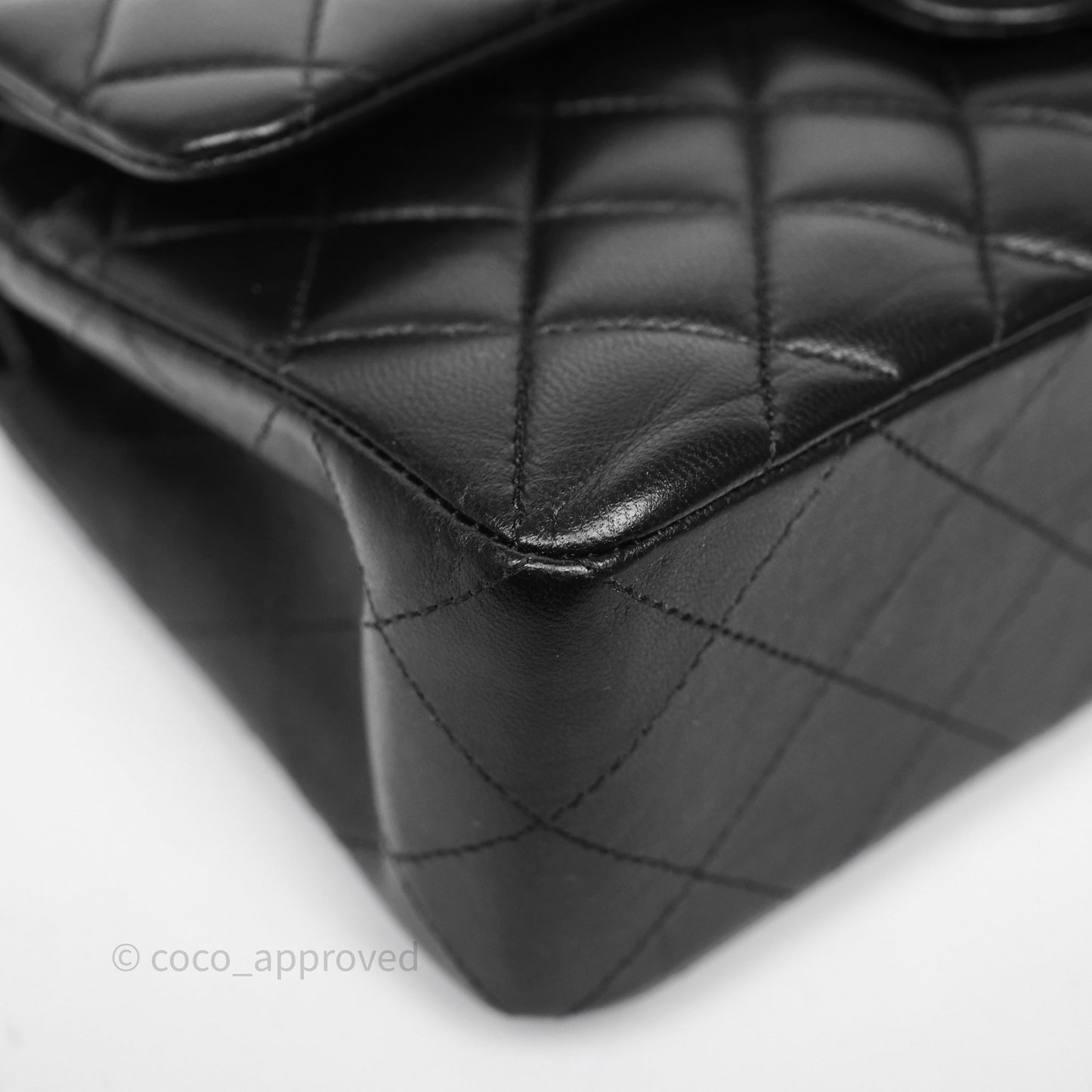 Chanel Small Classic Flap Quilted Black Lambskin Gold Hardware