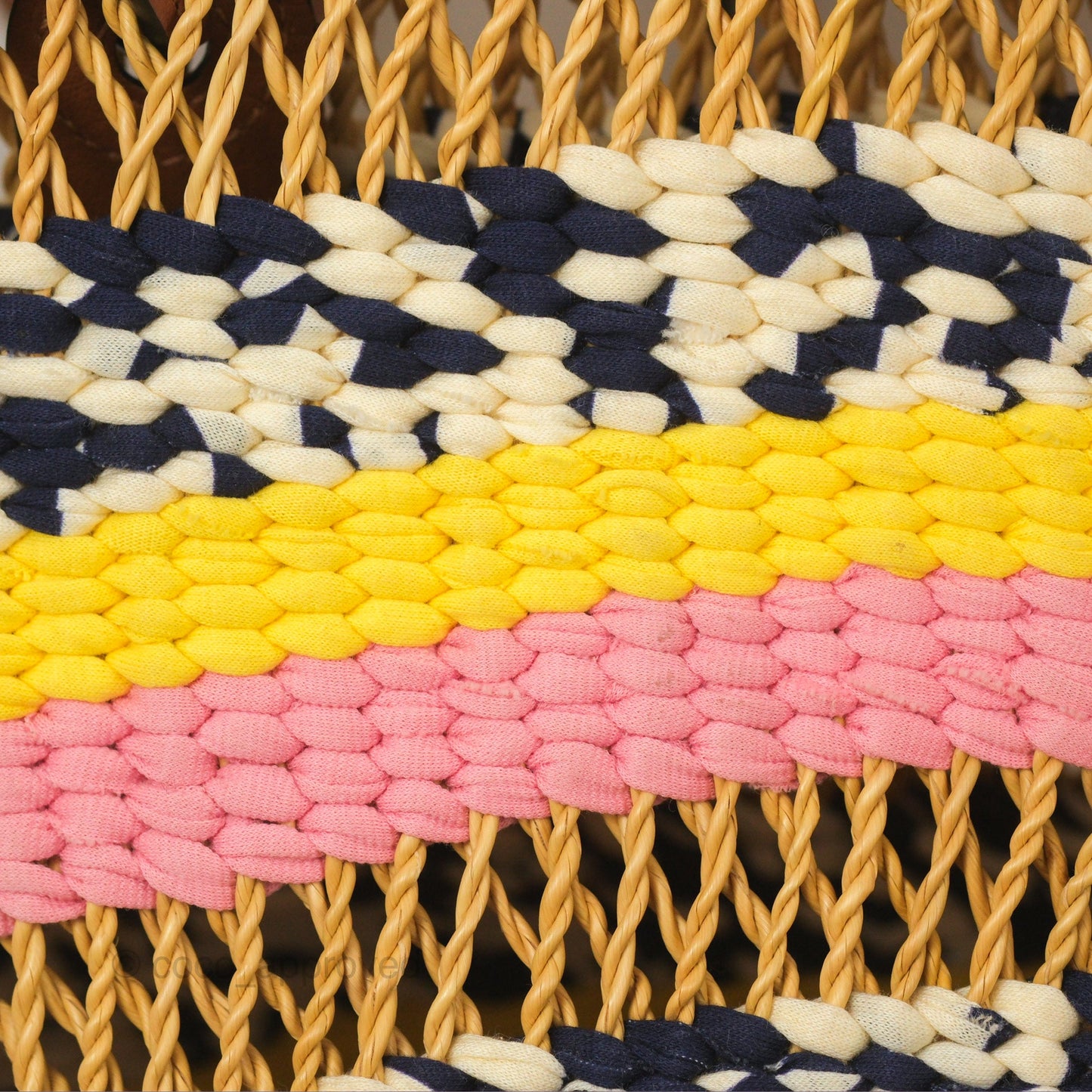 Loewe x Paula’s Ibiza Striped Raffia Basket Bag