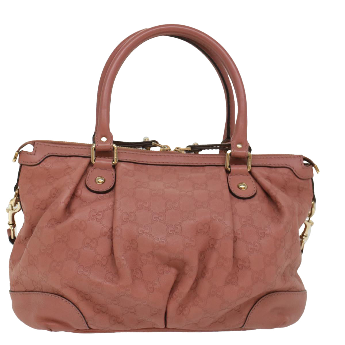 Luxury Gucci GG Canvas Guccissima Hand Bag 2way Pink 247902  54115