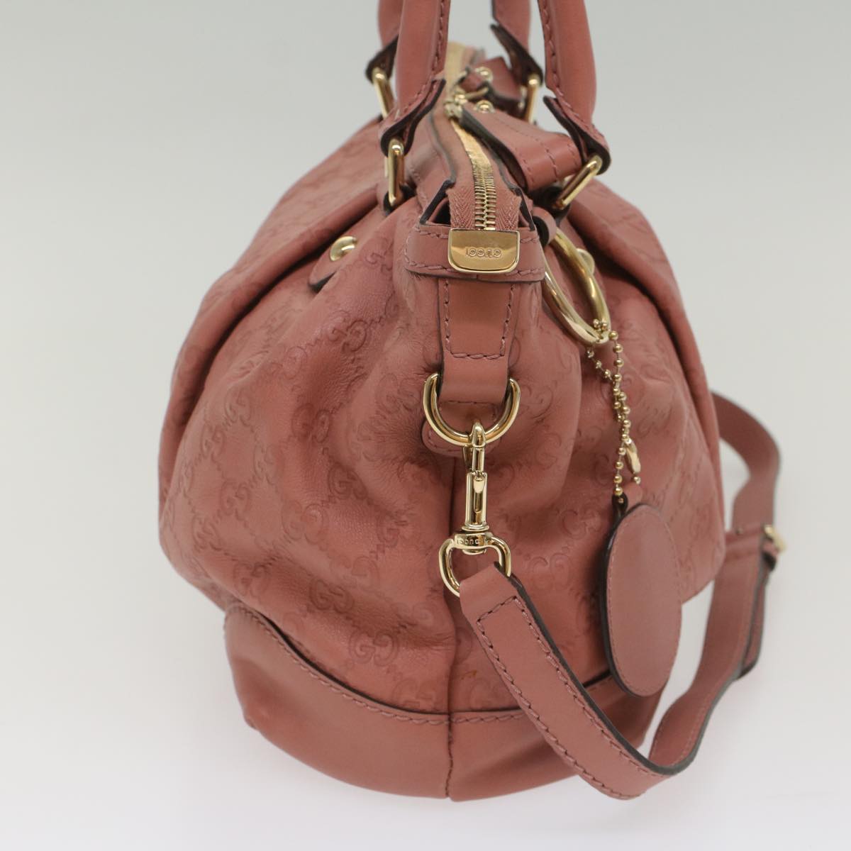 Luxury Gucci GG Canvas Guccissima Hand Bag 2way Pink 247902  54115