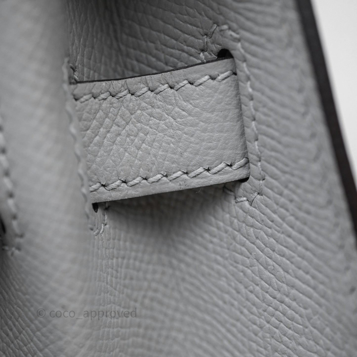 Hermès Kelly 28 Bleu Glacier 8U Epsom Palladium Hardware