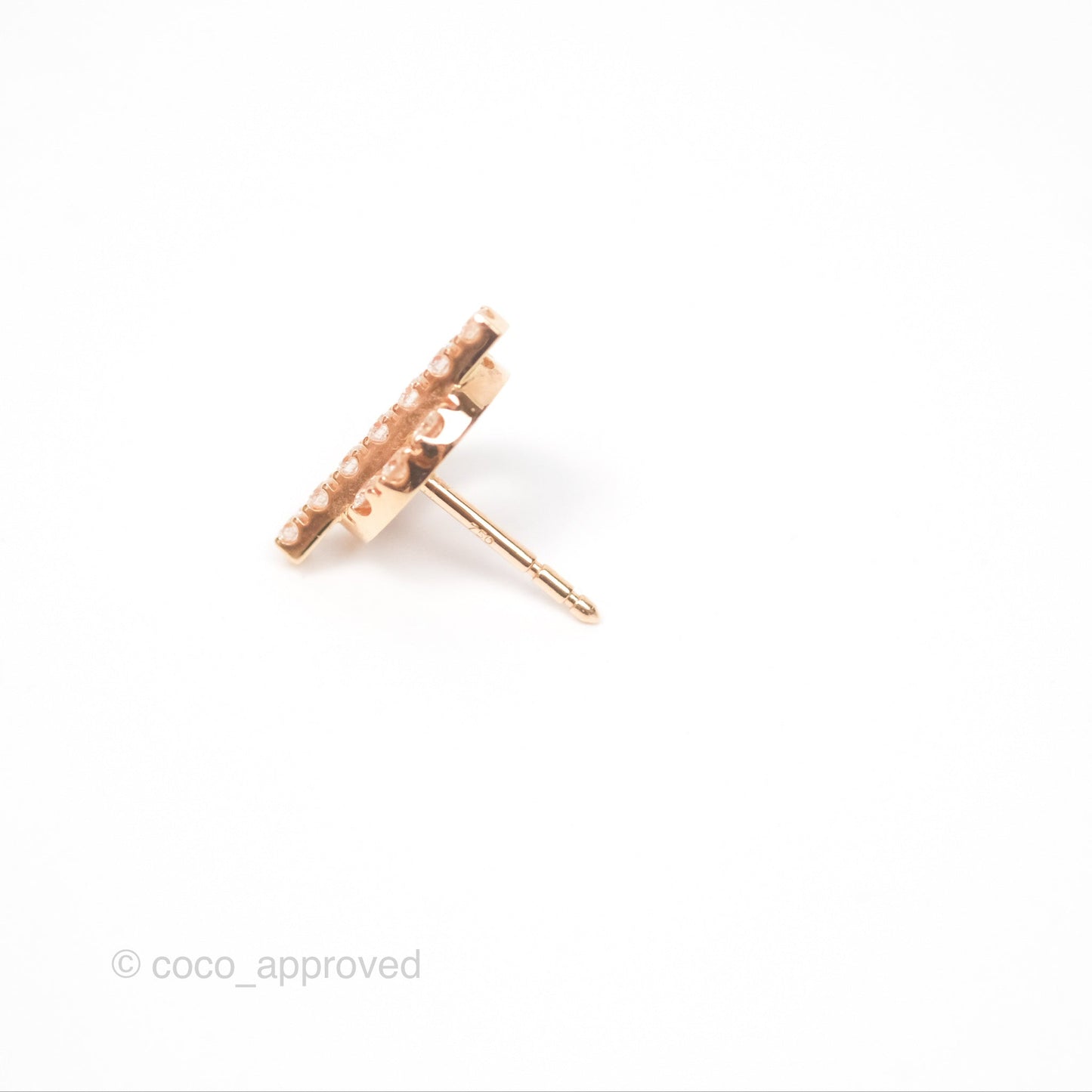 Hermès Boutons d'oreilles Finesse Earrings Rose Gold Diamonds