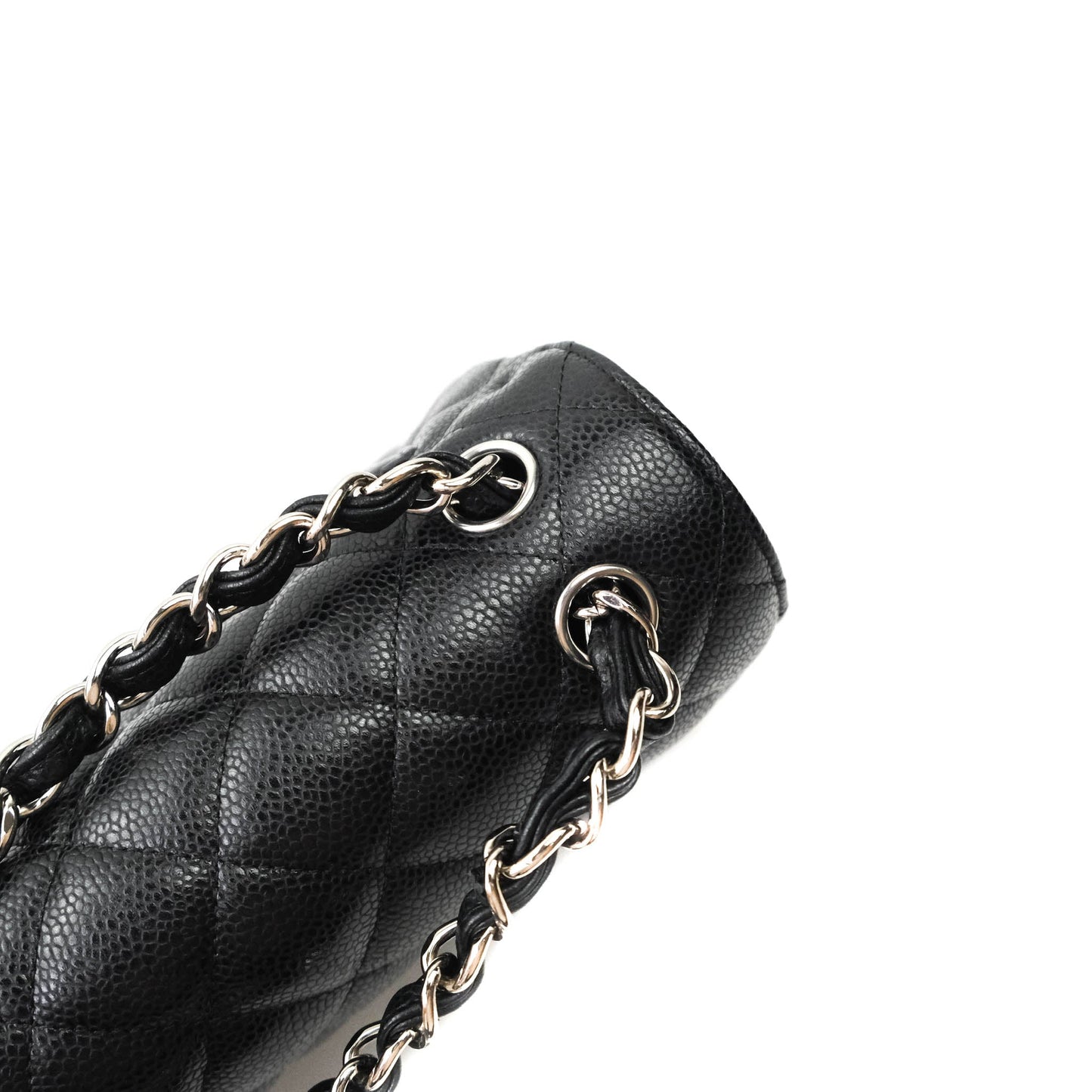 Chanel Jumbo Double Flap Black Caviar Silver Hardware⁣⁣