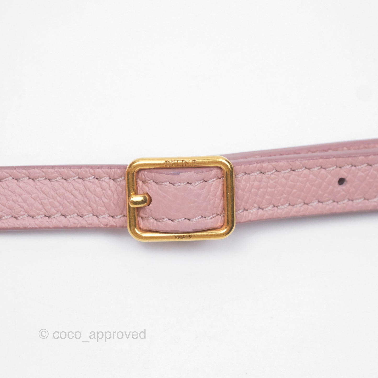 Celine Nano Belt Bag Pink Grained Calfskin Gold Hardware