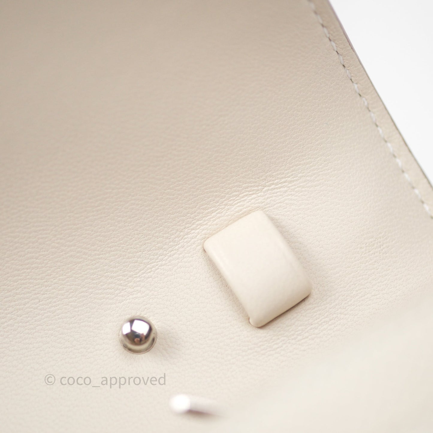 Hermès Constance To Go Wallet Craie 10 Epsom Palladium Hardware