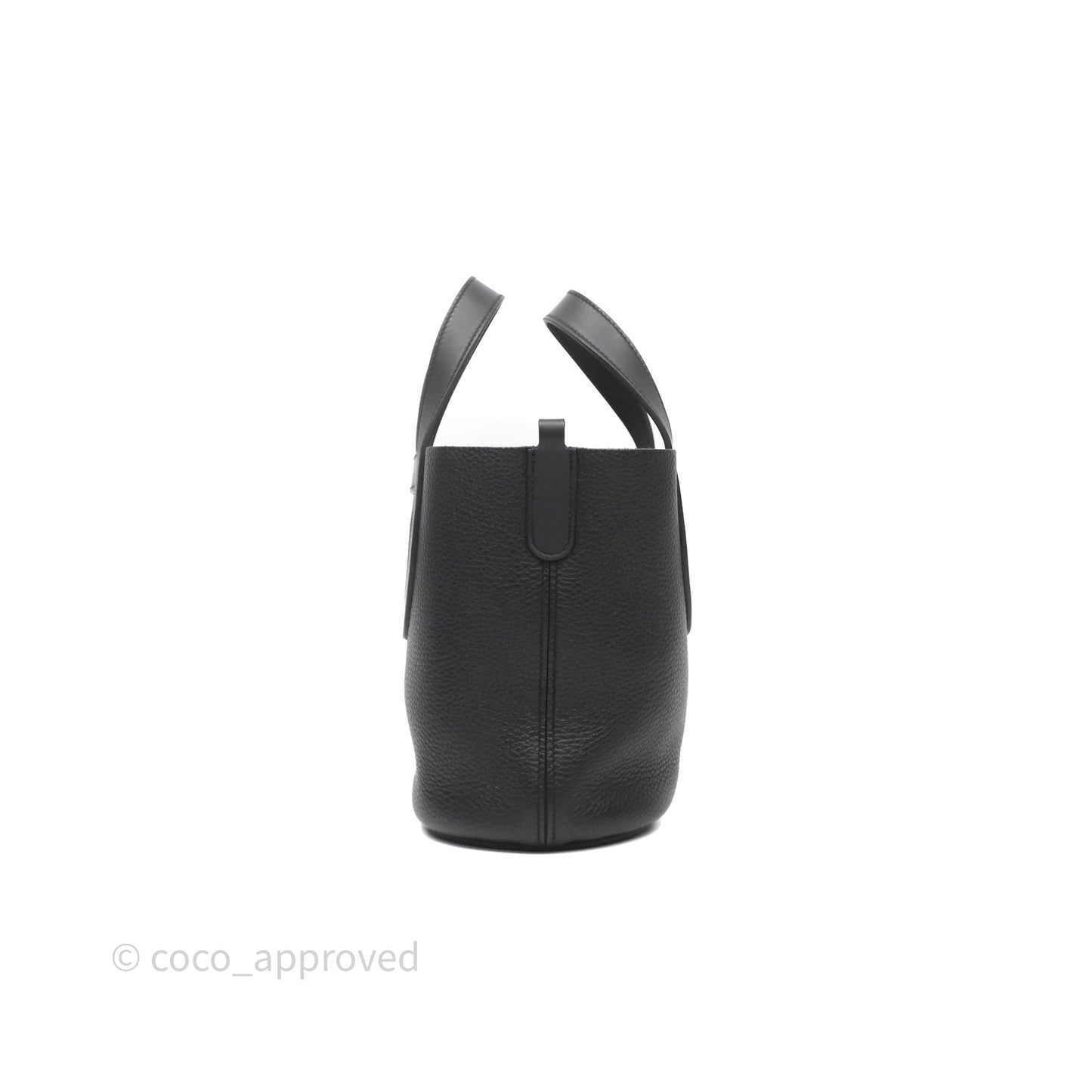 Hermes In-The-Loop 18 Black Noir 89 Clemence Palladium Hardware