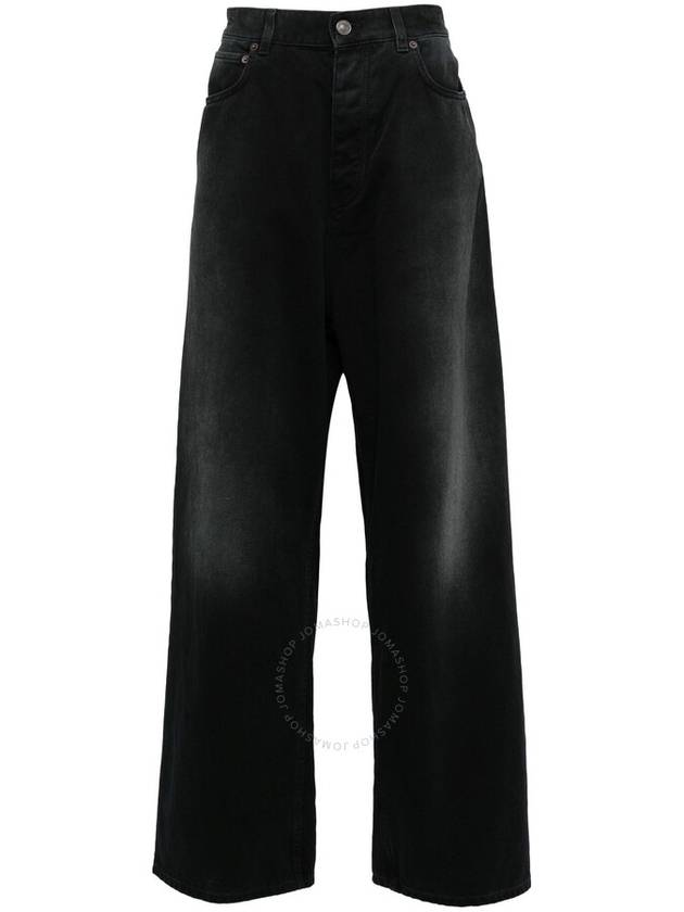 Luxury Balenciaga Denim Straight Pants 767977TNW111672 SUNBLEACHED BLACK