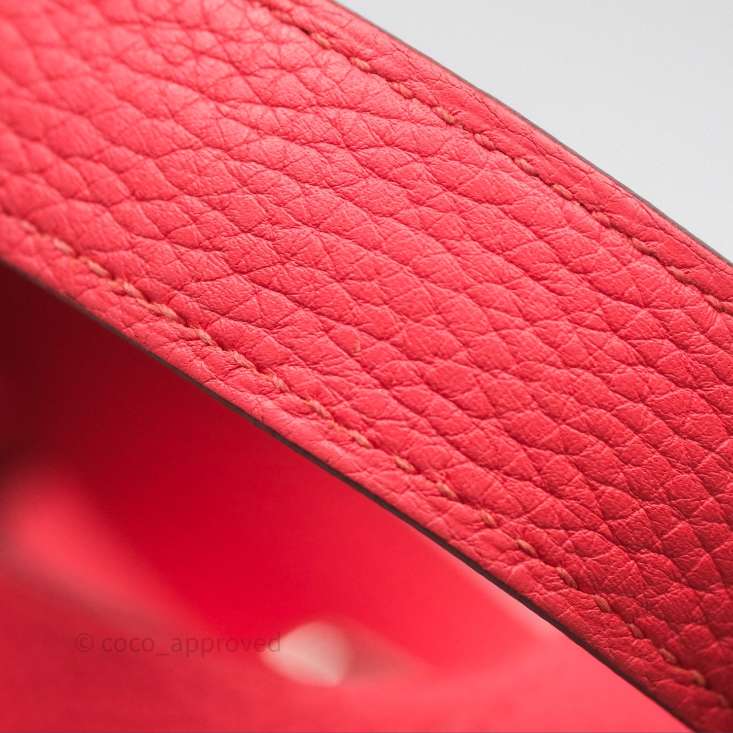 Hermès Picotin 18 Rose Texas Taurillon Clemence Palladium Hardware