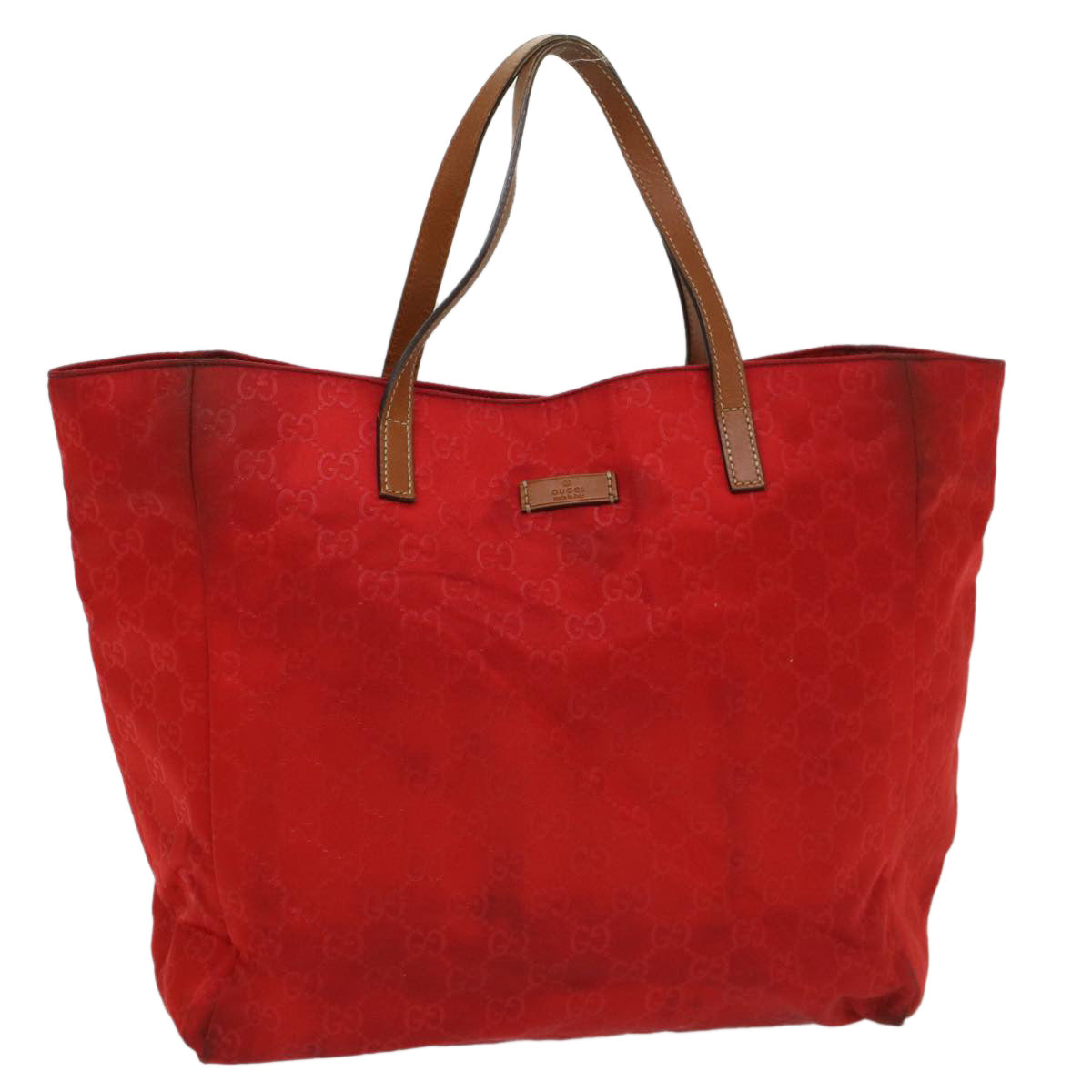 Luxury Gucci GG Canvas Tote Bag Red 282439  54331